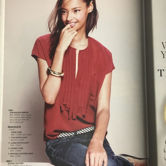 JCREW Grosgrain ribbon top - Picture 2 of 9